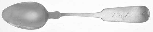 Coin Silver Flatware Dessert/Oval Soup Spoon by Charles Wendell and Co