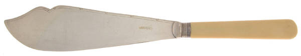 WYT2 (Sterling) Individual Fish Knife with Silverplate Blade by William Yates