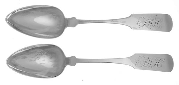 Coin Silver Flatware by William I. Tenney