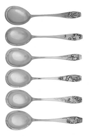 W7G1  Ice Cream Spoon - Set of 6