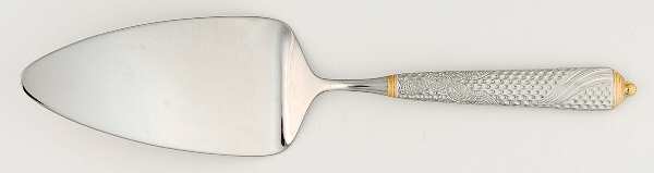 Byzantine (Stainless-Gold Accent) Solid Pastry Server