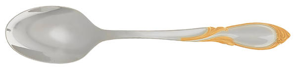 Cache (Stainless-Gold Accent) Teaspoon