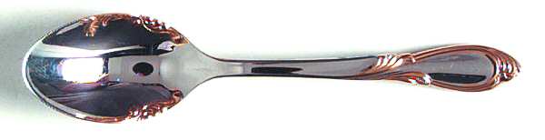 Cache (Stainless-Gold Accent) Demitasse Spoon