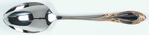 Cache (Stainless-Gold Accent) Tablespoon (Serving Spoon)