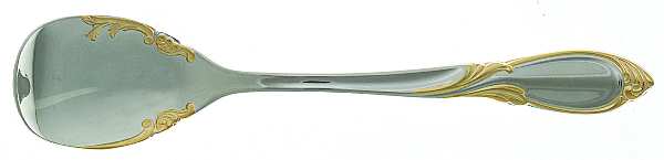 Cache (Stainless-Gold Accent) Sugar Spoon