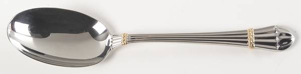Carouselle-Gold (Stainless, Gold Accent) Tablespoon (Serving Spoon)