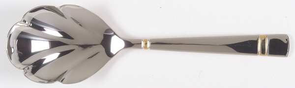 Chelsea-Gold Accent (Stainless, Glossy) Solid Serving Spoon