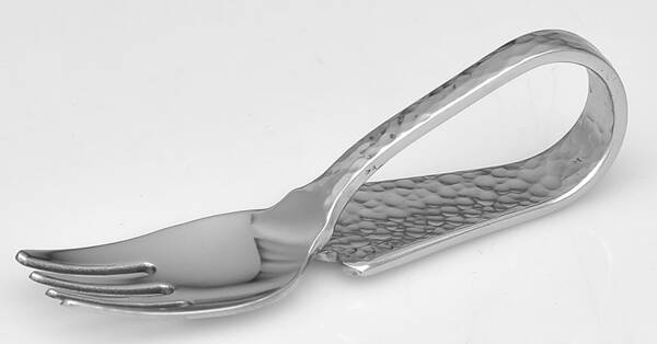 Country Hammersmith (Stainless) Baby Fork with Curved Handle HC