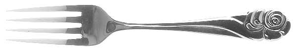 Ribbon Rose (Stainless) Individual Salad Fork
