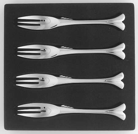 Gone Fishing (Stainless) Cocktail/Seafood Fork - Set of 4
