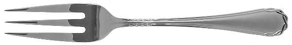 Tasha Ice Medium Solid Cold Meat Serving Fork