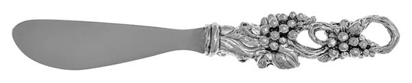 Grape (Aluminum, Hollowware) Hollow Handle Butter Spreader by Arthur Court