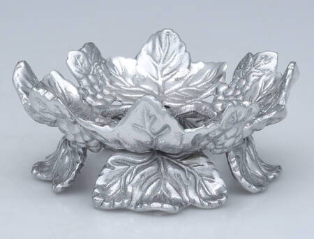 Grape (Aluminum, Hollowware) Stand for Acrylic Bowl 7" by Arthur Court