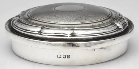 1cr1 (Sterling) Lid for Tea Caddy by Charles & Richard Comyns