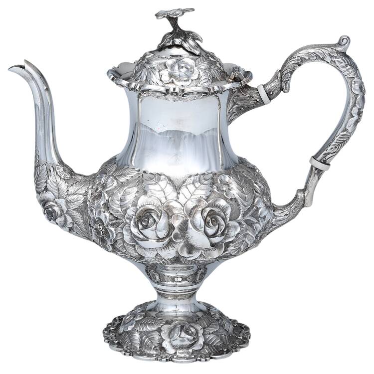 Repousse (Sterling, Hollowware) Teapot