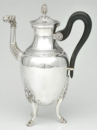 Malmaison-Beauharnais (Silverplate, Hollowware) Black Handle Coffee Pot