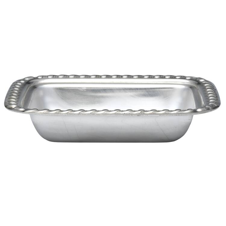 Silverplate Hollowware Rectangular Covered Butter No Lid