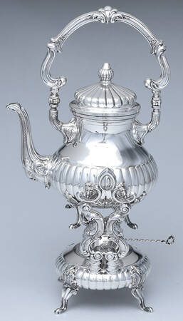 CXU9 (Sterling, Hollowware) Kettle, Stand & Burner