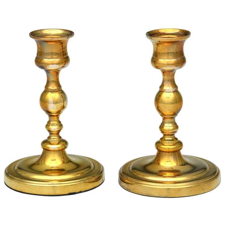 Brass Candlesticks Pair of 4" Candlesticks