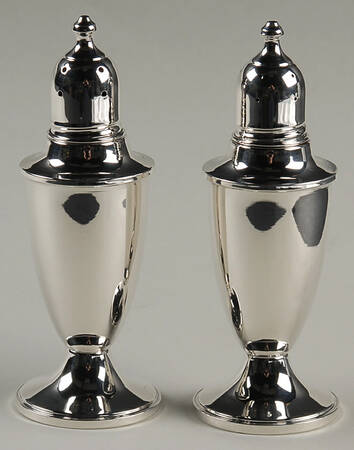 Sterling Salt & Pepper Sets Weighted Salt and Pepper Set