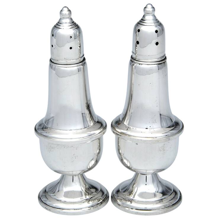 Sterling Salt & Pepper Sets Weighted Salt and Pepper Set