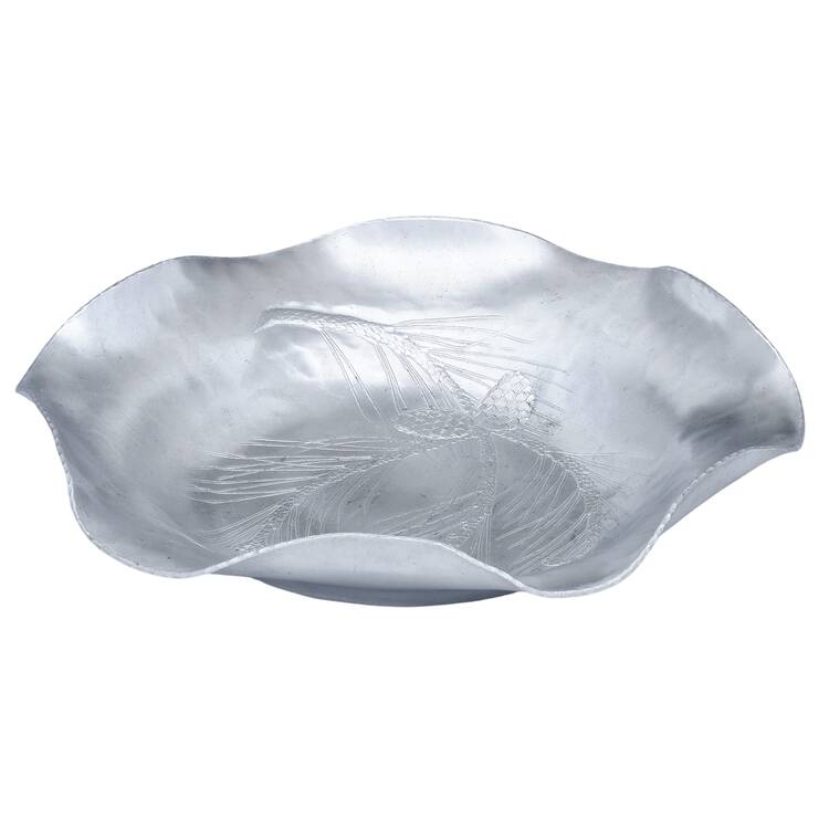 Aluminum Hollowware 11" Scalloped Serving Bowl