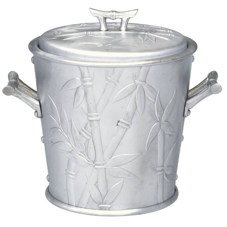 Bali Bamboo (Aluminum, Hollowware) Ice Bucket & Lid
