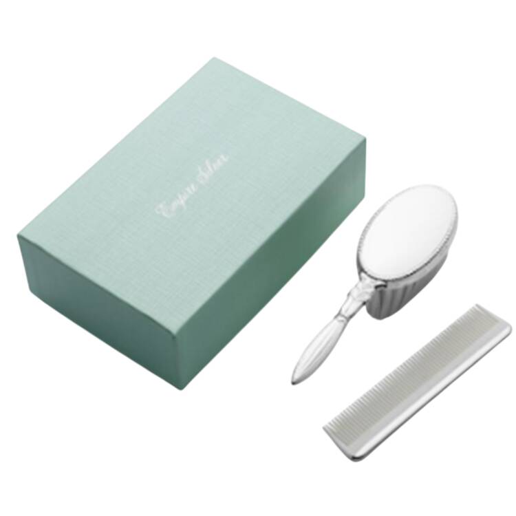 Baby Giftware (Sterling) 2 Pc Girl Baby Brush & Comb Set
