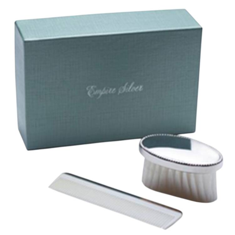 Baby Giftware (Sterling) 2 Pc Boy Baby Brush & Comb Set