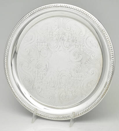 Silverplate Hollowware 11" Round Tray