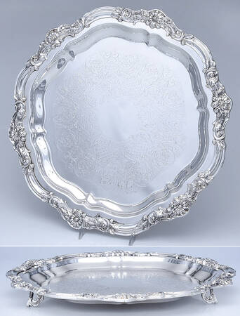 7734 (Silverplate, Hollowware) 16" Round Tray