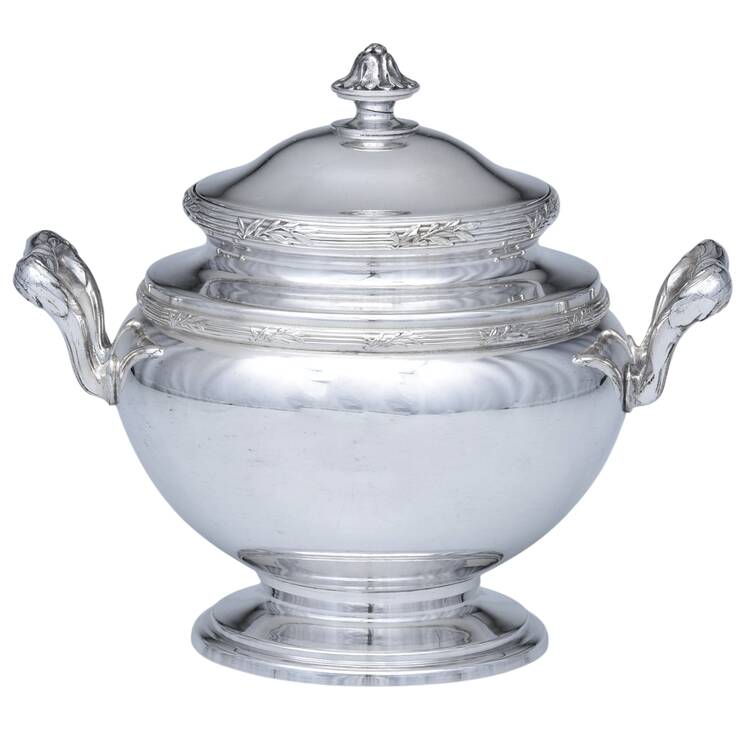 G5M2 (Silverplate, Hollowware) Sugar Bowl & Lid