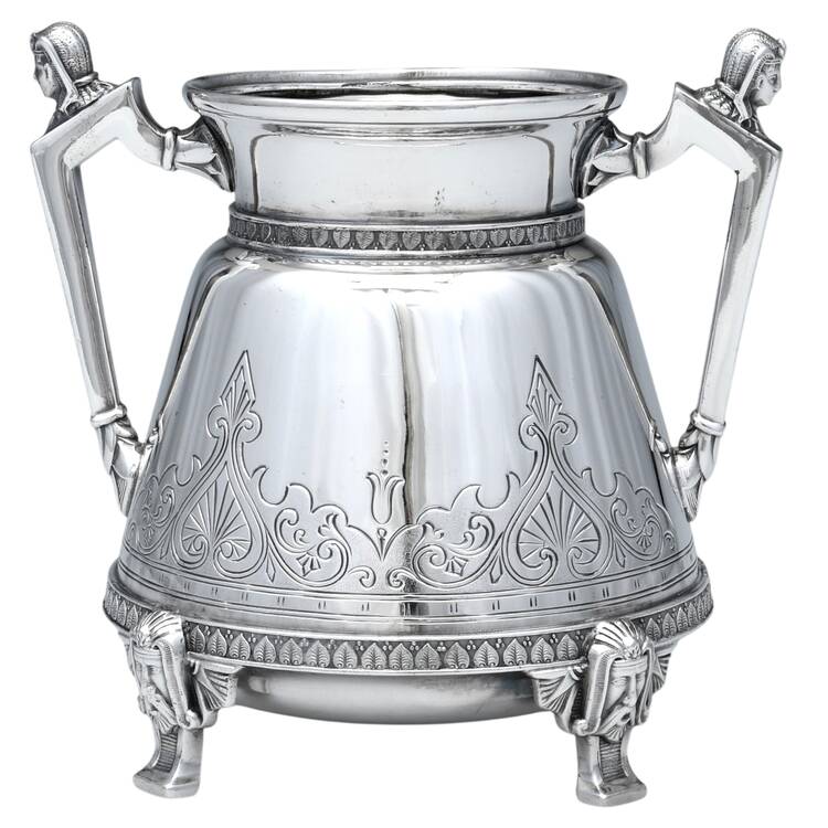 1875 (Silverplate, Hollowware) Silverplate Open Sugar Bowl by Hall & Elton