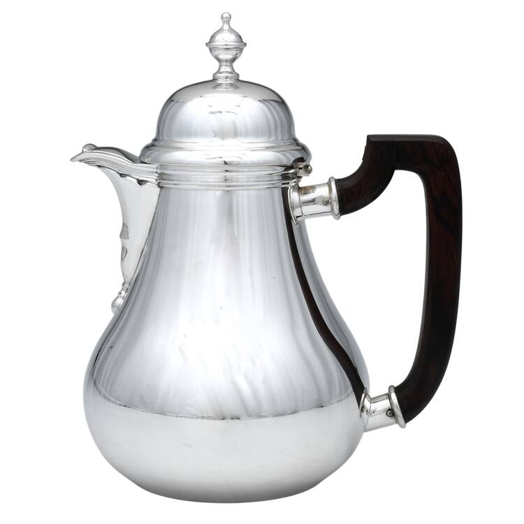 JLR4 (Sterling, Hollowware) Brown Handle Coffee Pot