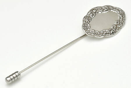 Repousse-Full Chased-Hand Chased Stick Pin