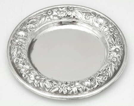 Repousse-Full Chased-Hand Chased Butter Pat