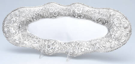 Stieff Rose (Sterling, 1892, Hollowware) 17" Celery Tray