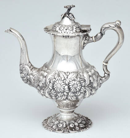 Stieff Rose (Sterling, 1892, Hollowware) Coffee Pot