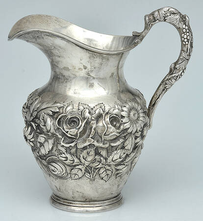 Stieff Rose (Sterling, 1892, Hollowware) 38 Oz Water Pitcher