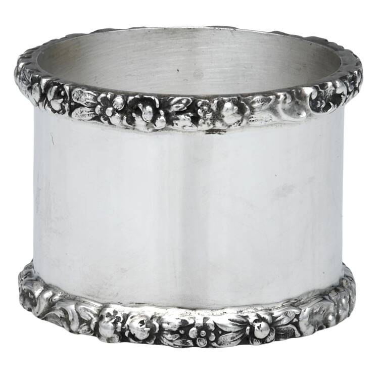 Stieff Rose (Sterling, 1892, Hollowware) Round Napkin Ring