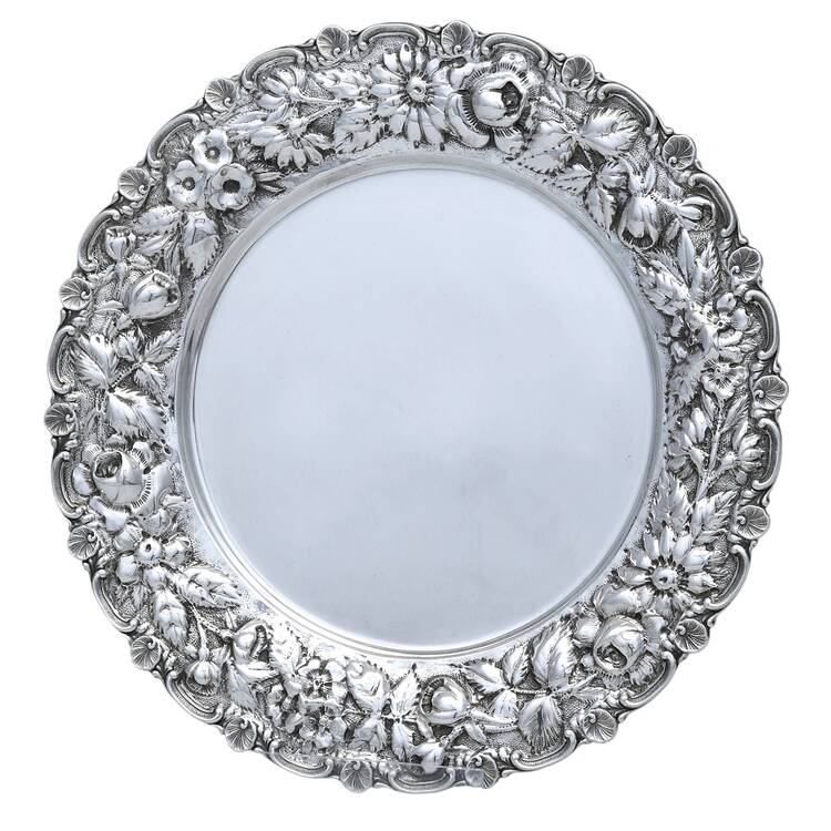 Stieff Rose (Sterling, 1892, Hollowware) Bread Plate