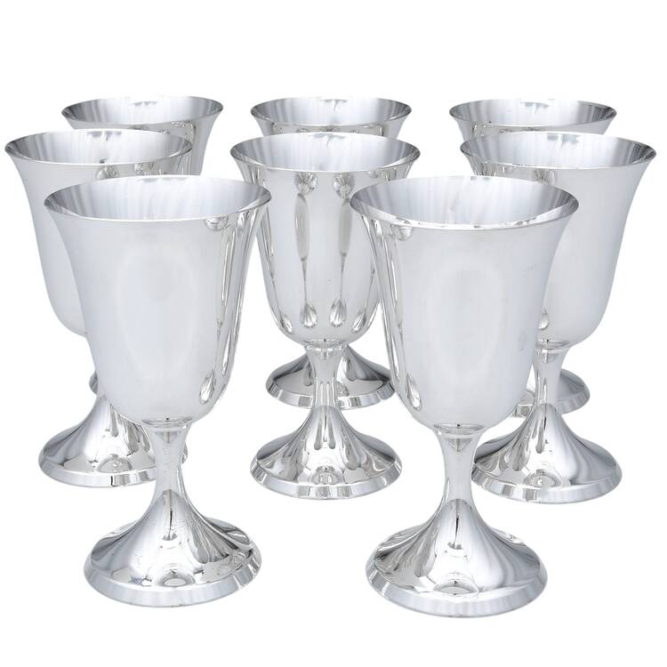 0801 (Sterling, Hollowware) Water Goblet - Set of 8