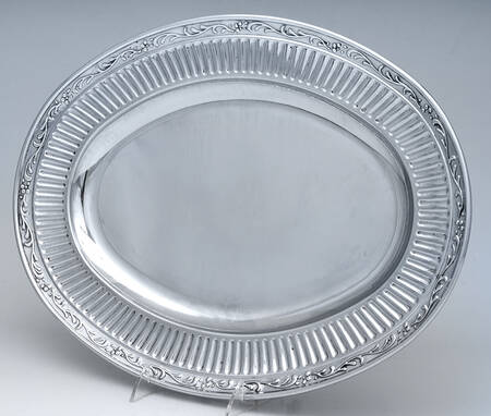 Italian Countryside (Metal Alloy, Hollowware) 17" Oval Serving Platter
