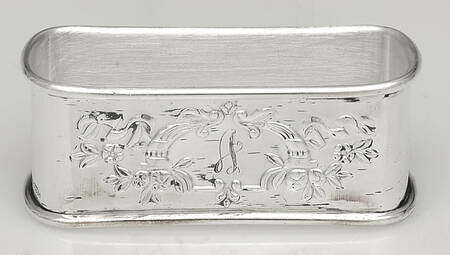 Francis I (Sterling, Hollowware, No Dates) Oblong Napkin Ring