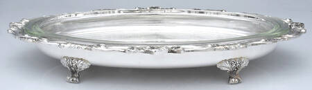 Queen Elizabeth (Silverplate, Hollowware) Buffet Server & Glass Liner