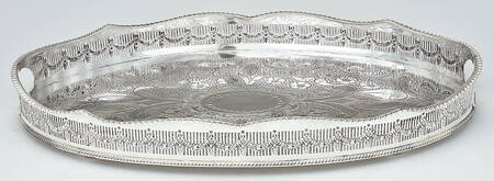 Kentshire (Silverplate, Hollowware) 20" Gallery Tray