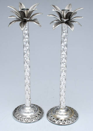 Silverplate Hollowware Pair of 16" Candlesticks