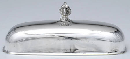 Baroque (Silverplate, Hollowware) Lid for 1/4 Pound Butter by Sheridan Silver Co