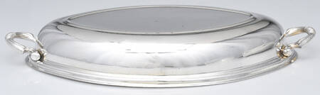 Sdn30 (Silverplate, Hollowware) Lid for 13' Double Oval Vegetable by Sheridan Silver Co