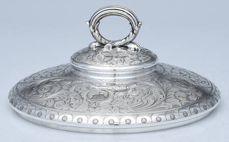 4122 (Sterling, Hollowware) 1 Quart Round Covered Casserole, Lid Only